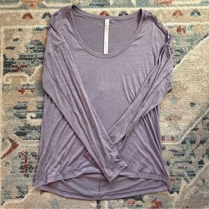 Women's Purple Long Sleeve Top